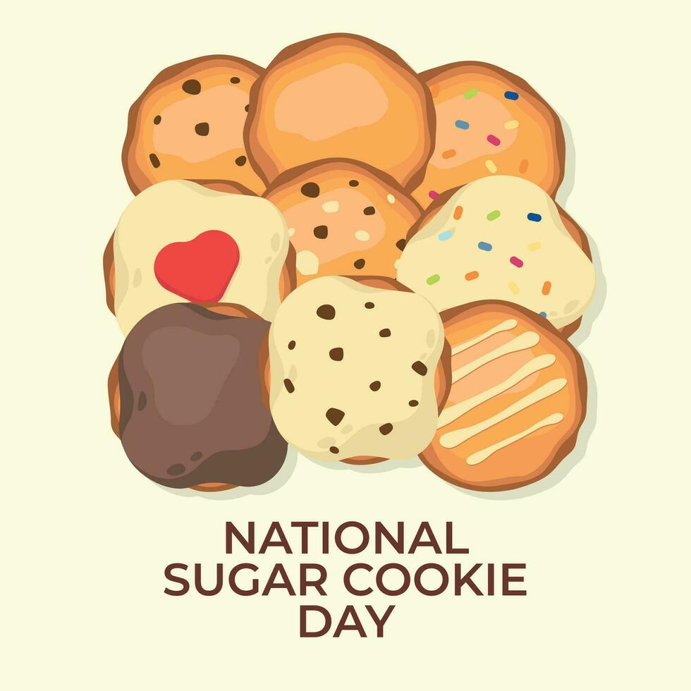 national cookie day design template for celebration. cookie vector design. flat cookie vector illustration.