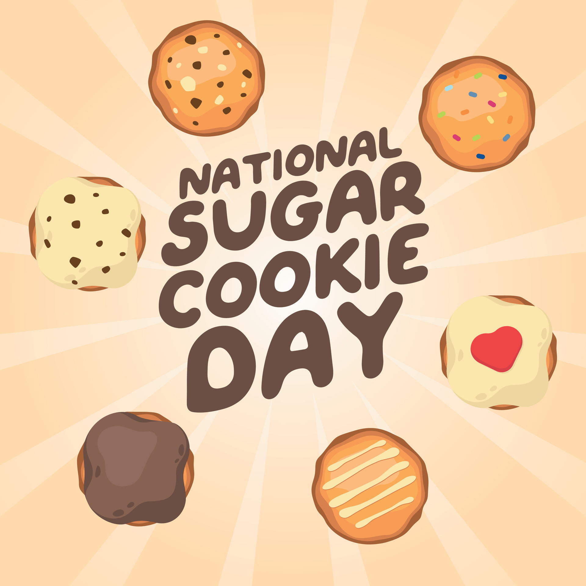 national cookie day design template for celebration. cookie vector