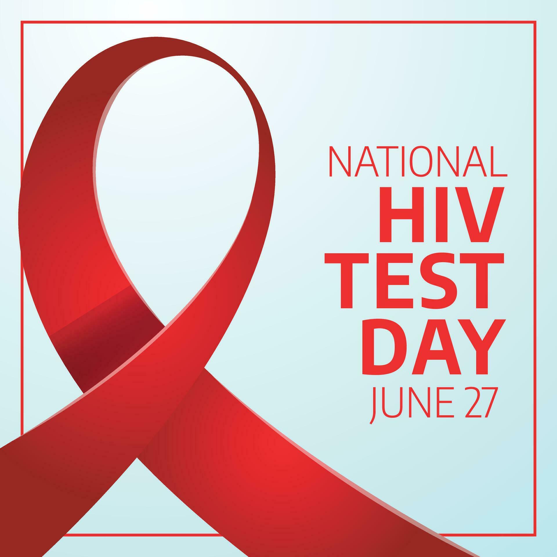 national hiv testing day design template for celebration. hiv testing