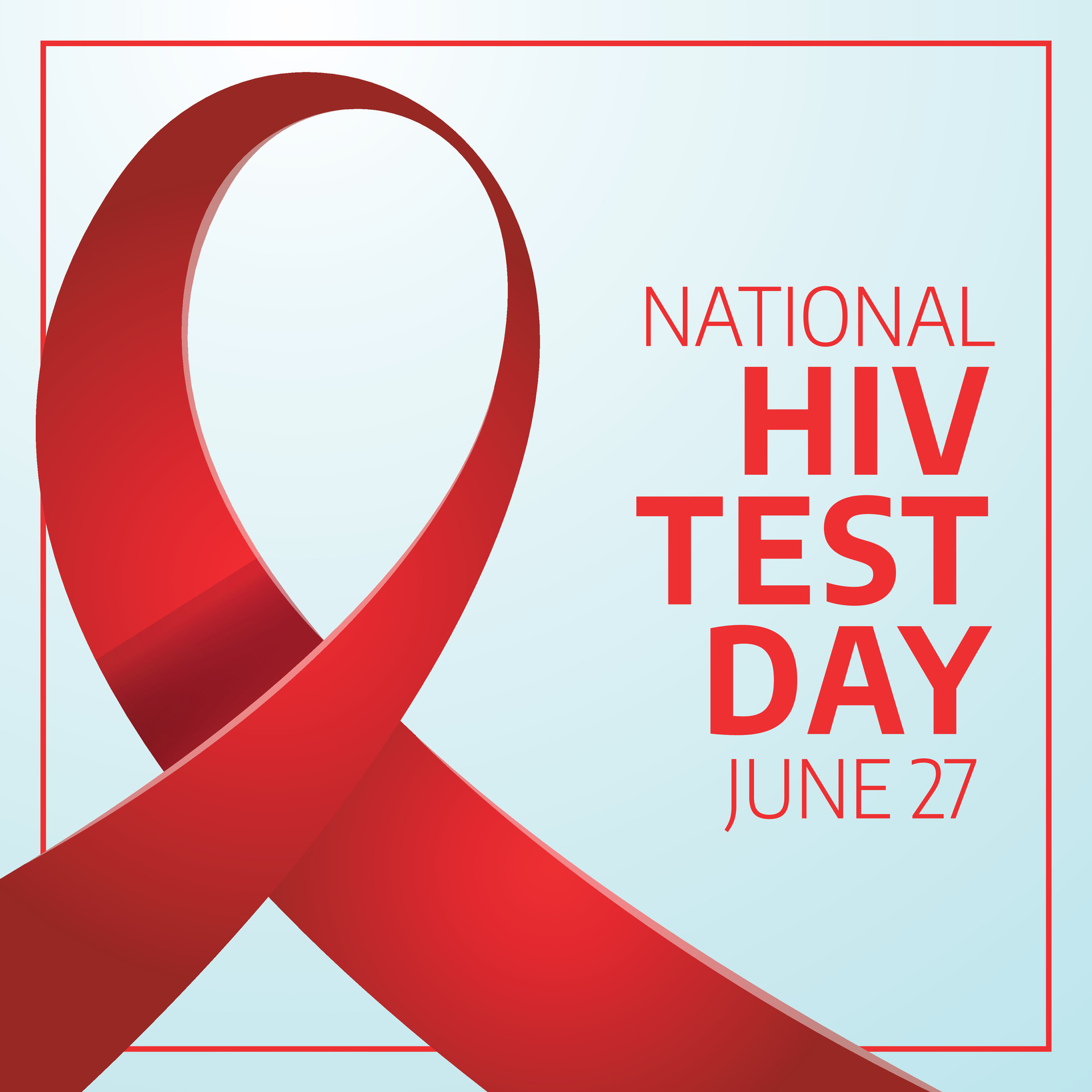 national hiv testing day design template for celebration. hiv testing