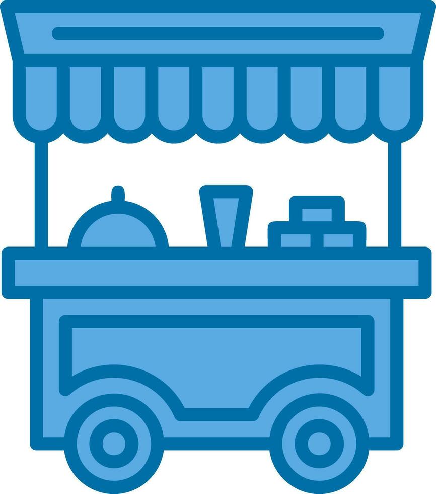 Food cart Vector Icon Design