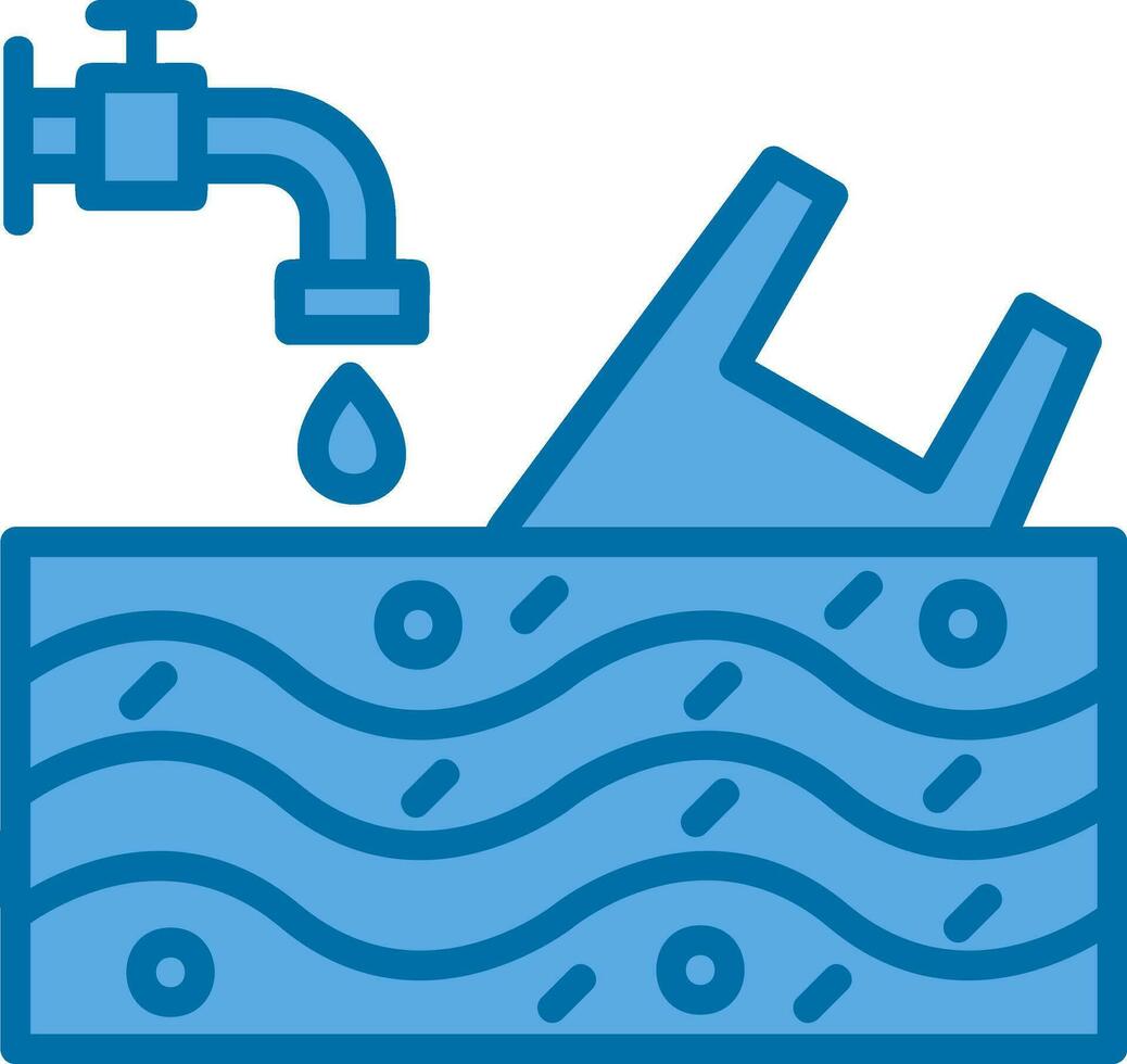 Water pollution Vector Icon Design