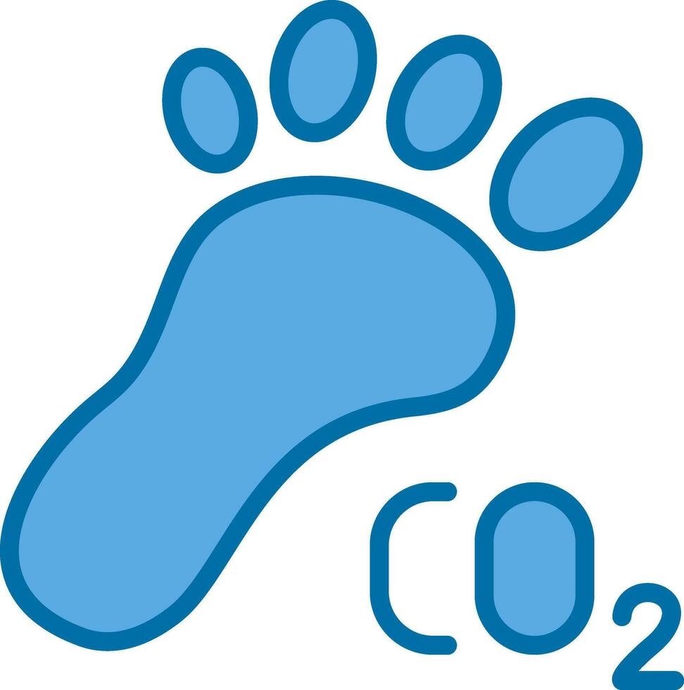 Carbon footprint Vector Icon Design