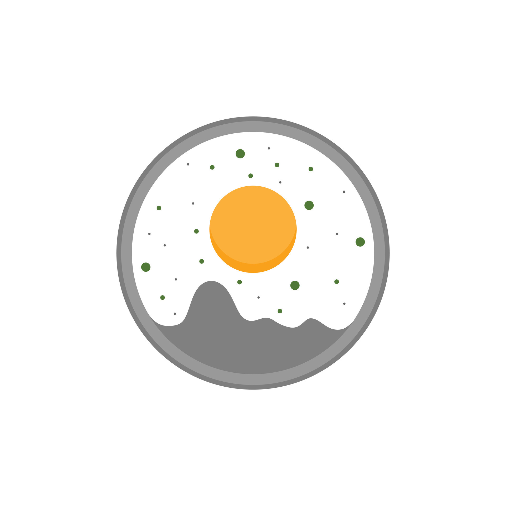 Premium Vector  Fried egg sunny side up eggs vector flat design realistic  illustration art