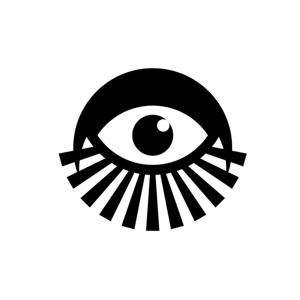 all seeing eye symbol vector illustration