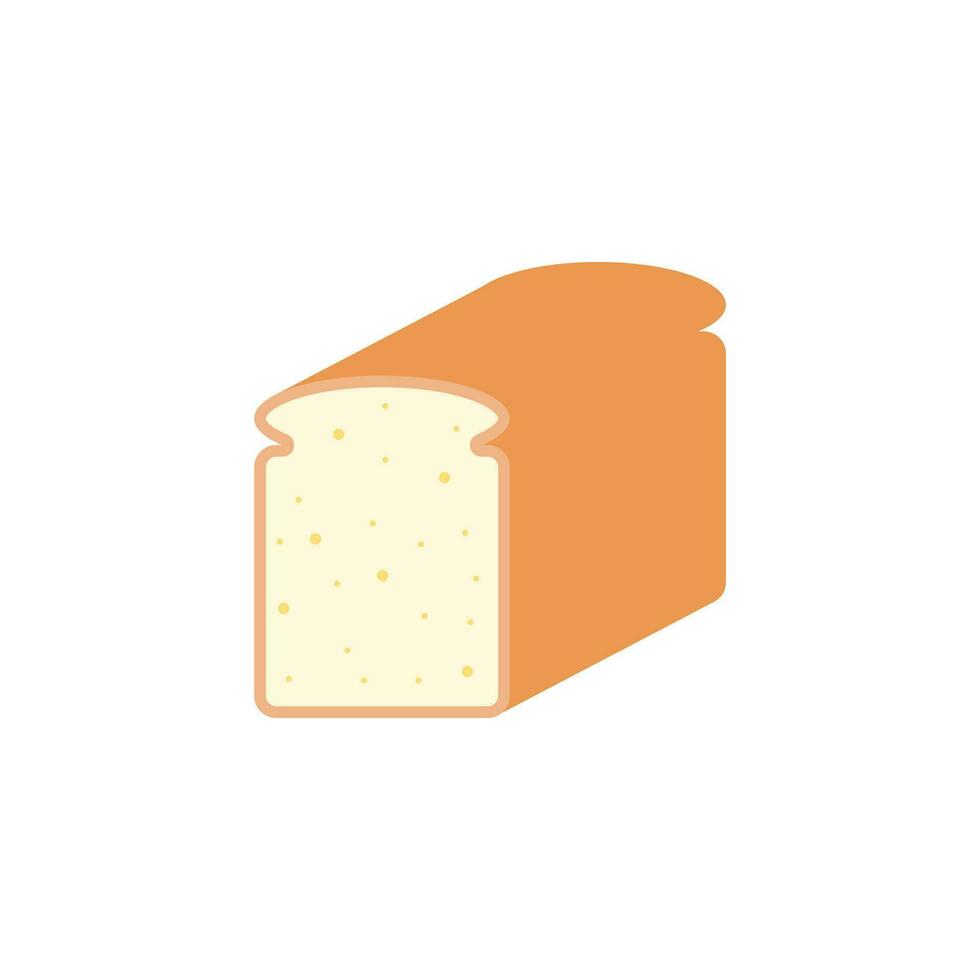 bread flat design vector illustration isolated on white background