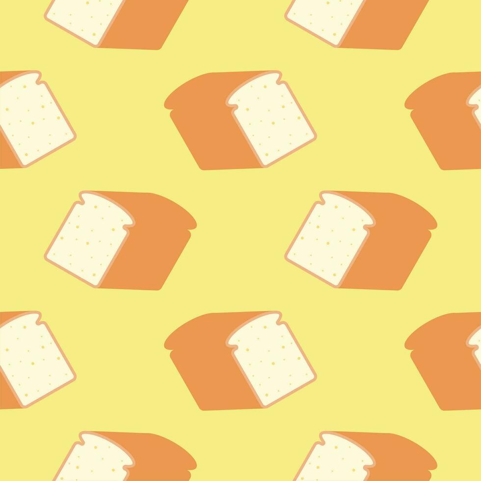 bread seamless pattern vector illustration