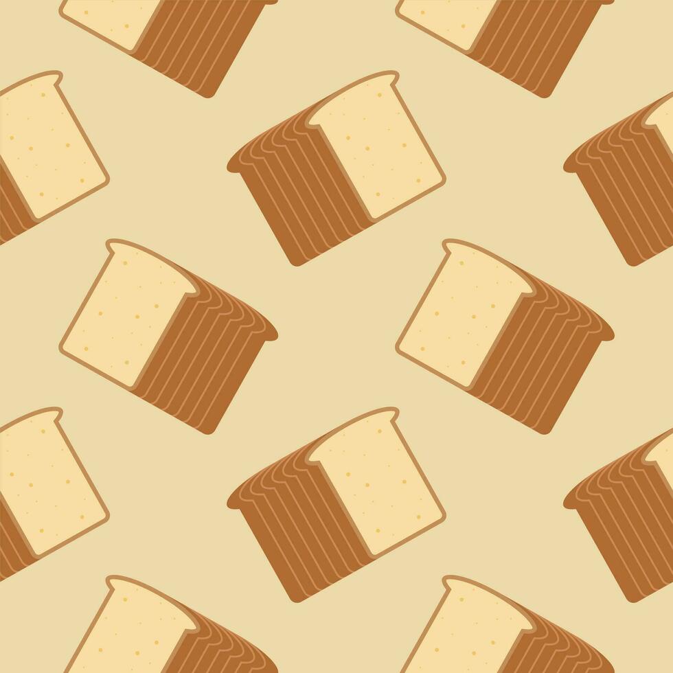bread seamless pattern vector illustration