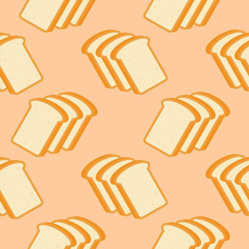 bread seamless pattern vector illustration