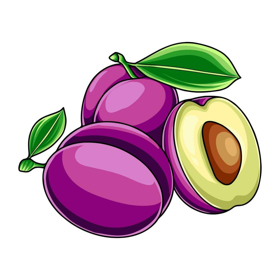 Fruta para un sano estilo de vida vector