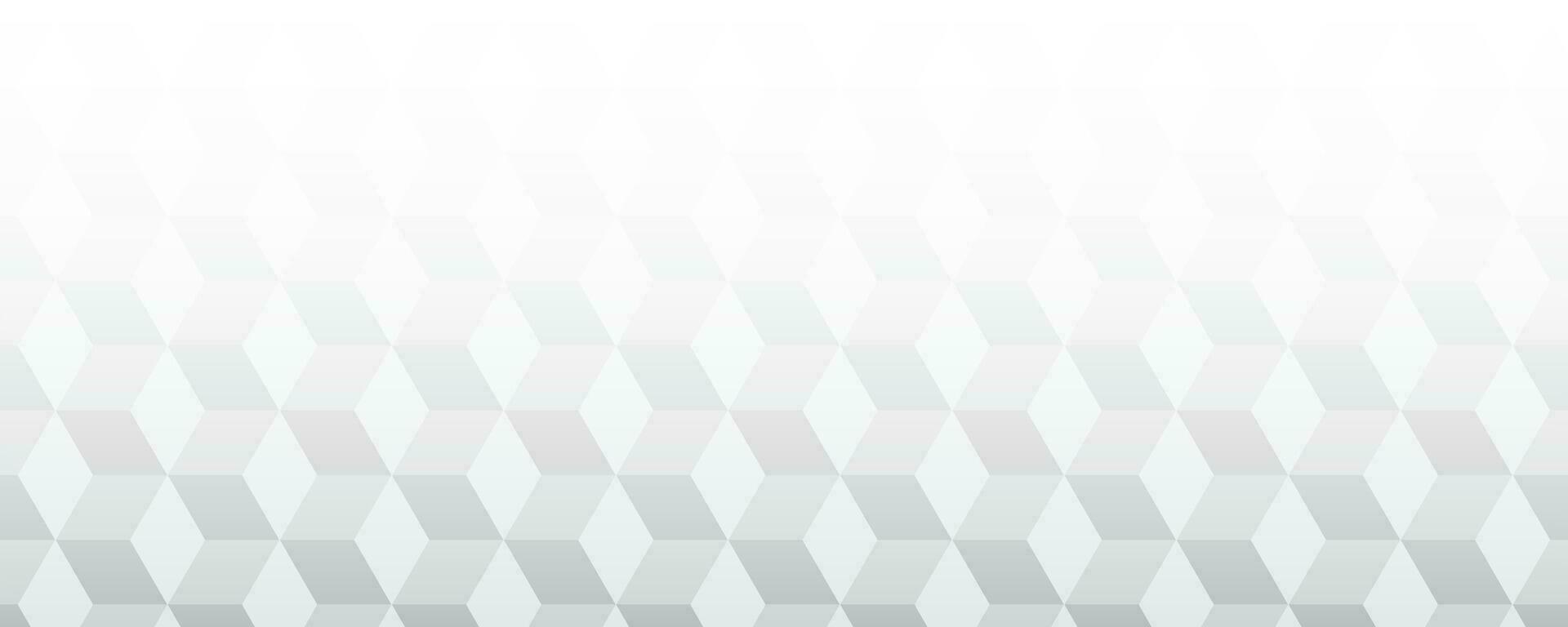 White and grey abstract background with hexagons. Vector Illustration.