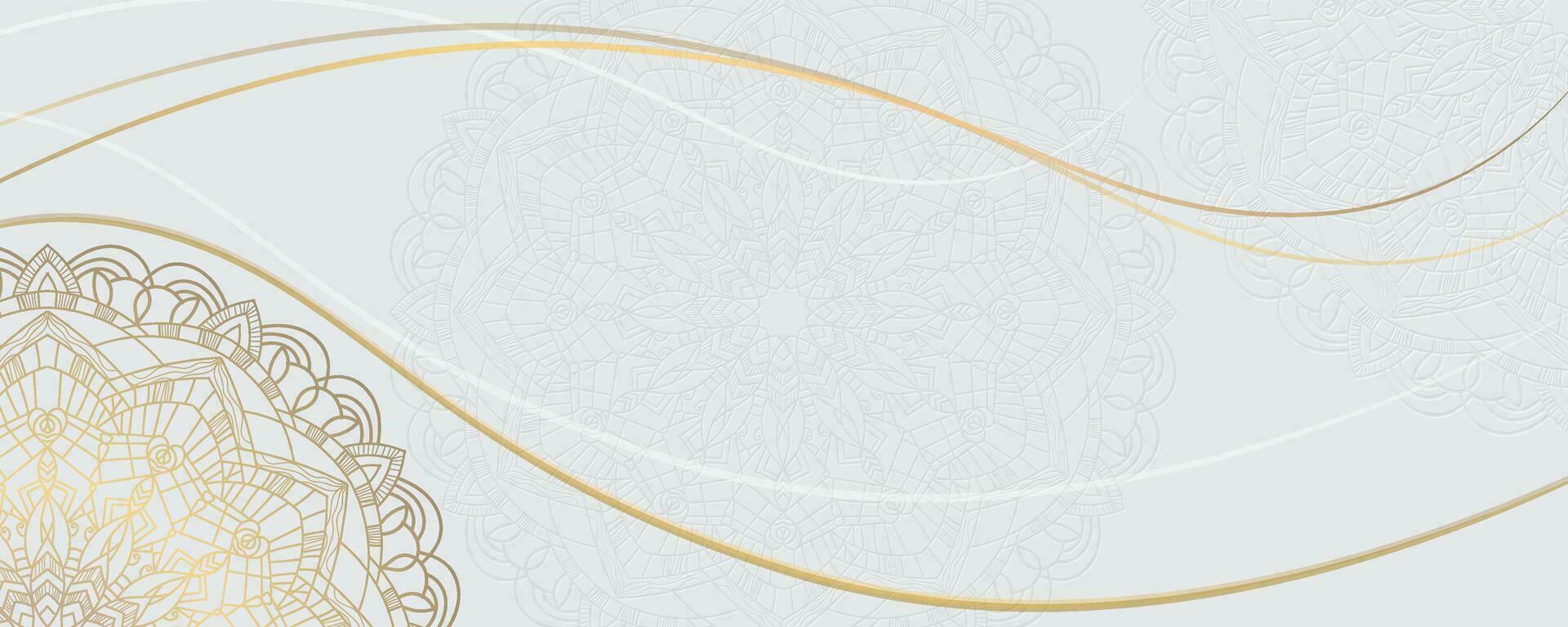 Luxury background with gold pattern and place for your text. vector