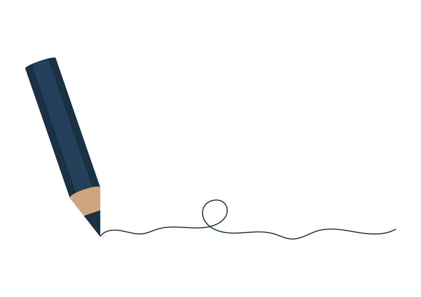 Back to school and education concept. The sharpened colored pencils or crayons write line on white background with copy space. Flat design for a banner. The art and study pictures in the classroom. vector