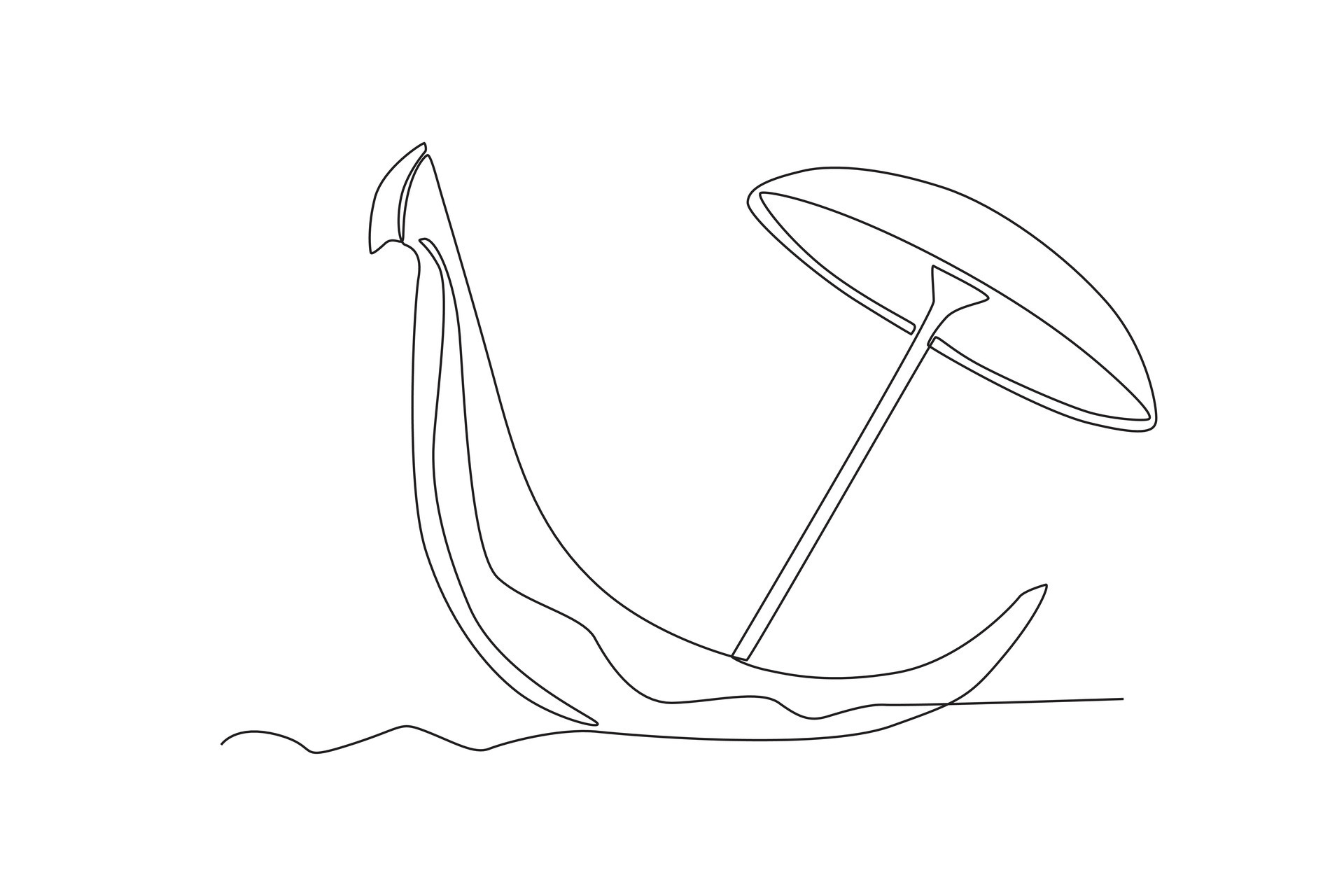 A large boat and umbrella 25275633 Vector Art at Vecteezy