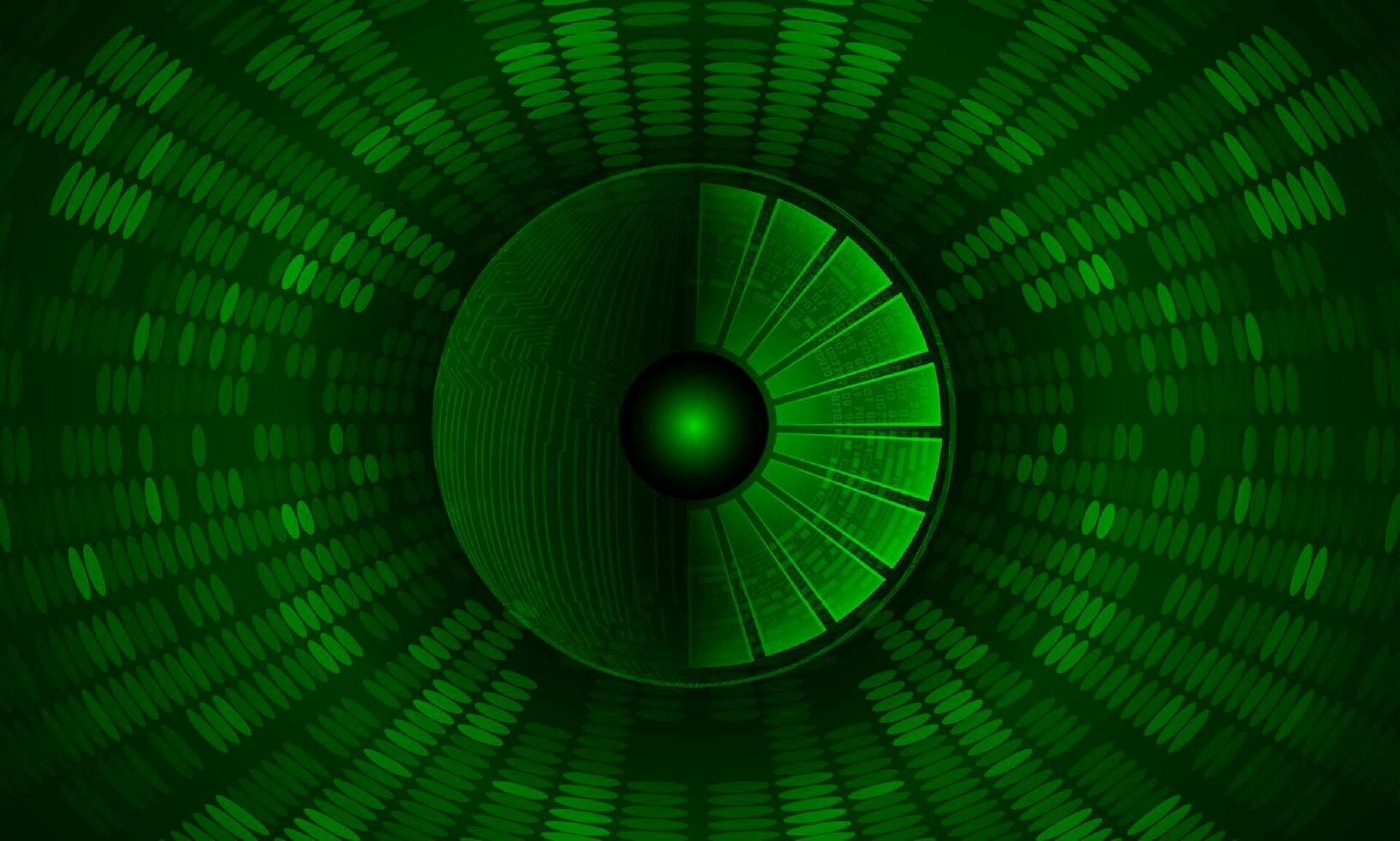 Modern Cybersecurity Technology Background with eye vector