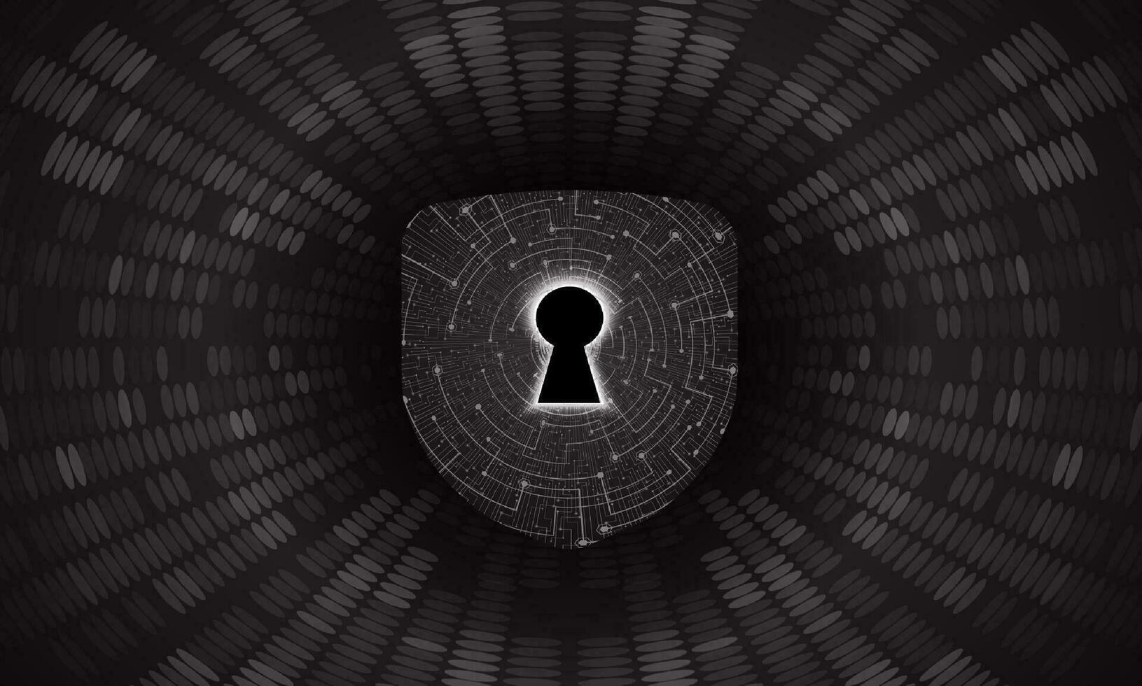 Modern Cybersecurity Technology Background with shield vector