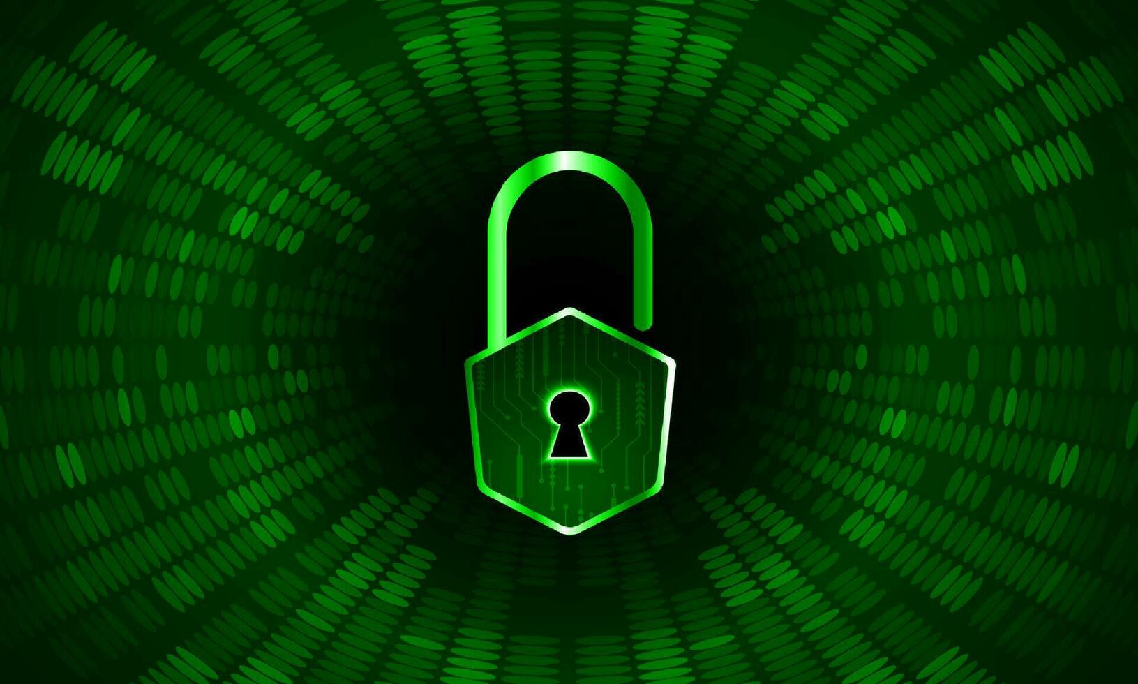 Modern Cybersecurity Technology Background with padlock vector