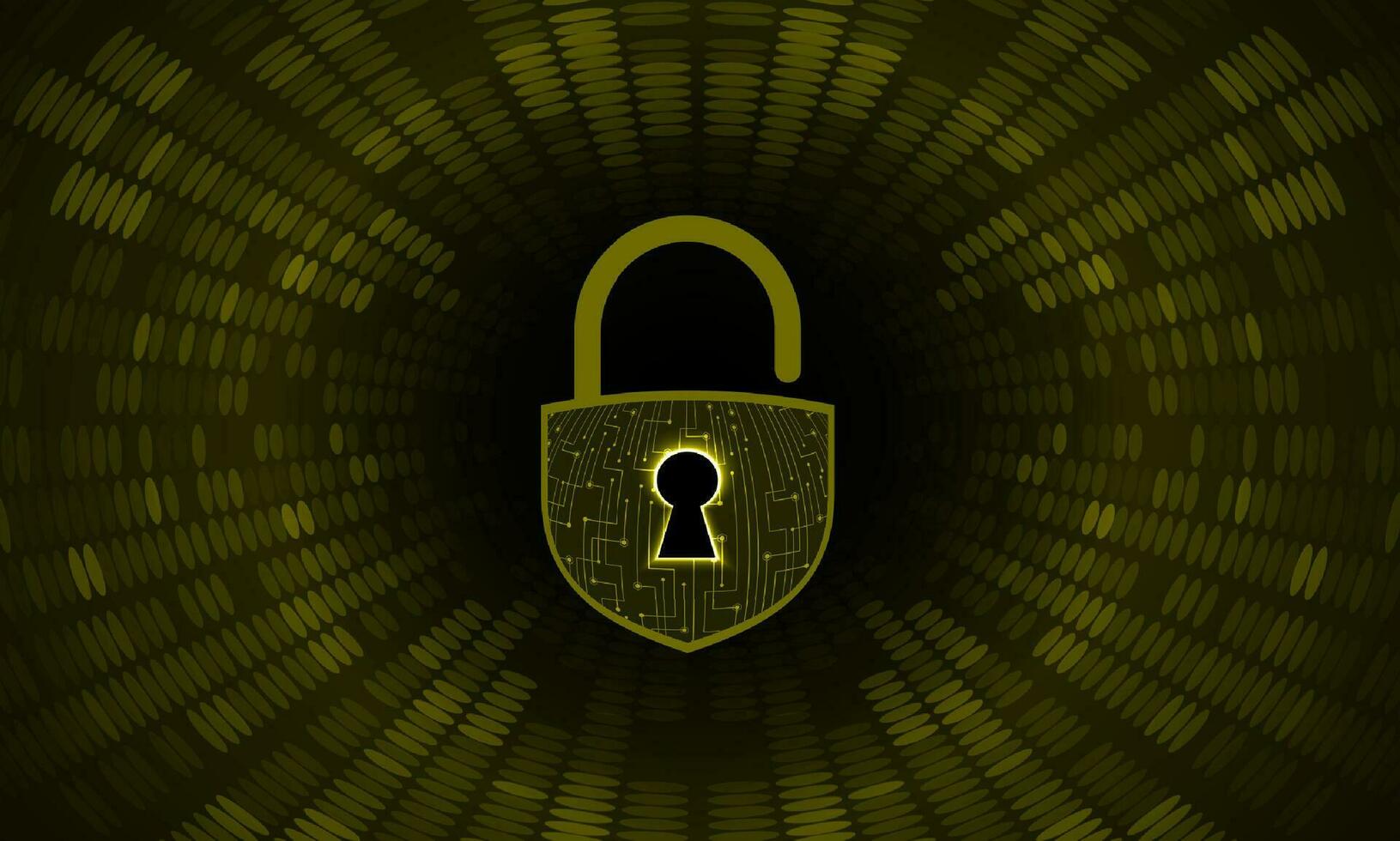 Modern Cybersecurity Technology Background with padlock vector