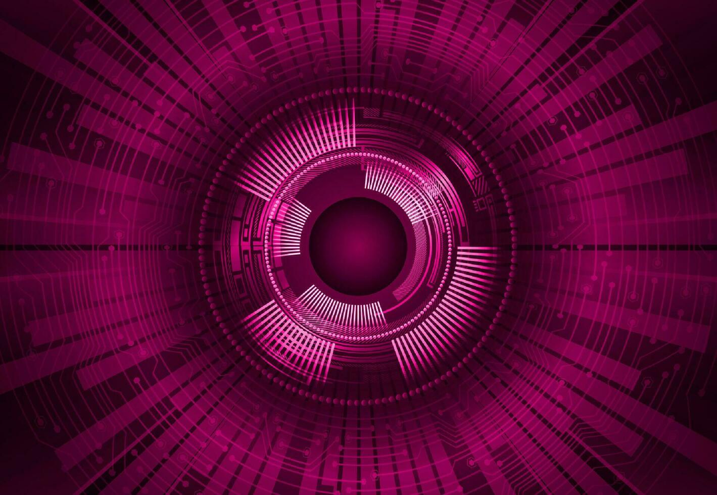 Modern Cybersecurity Eye on Technology Background vector