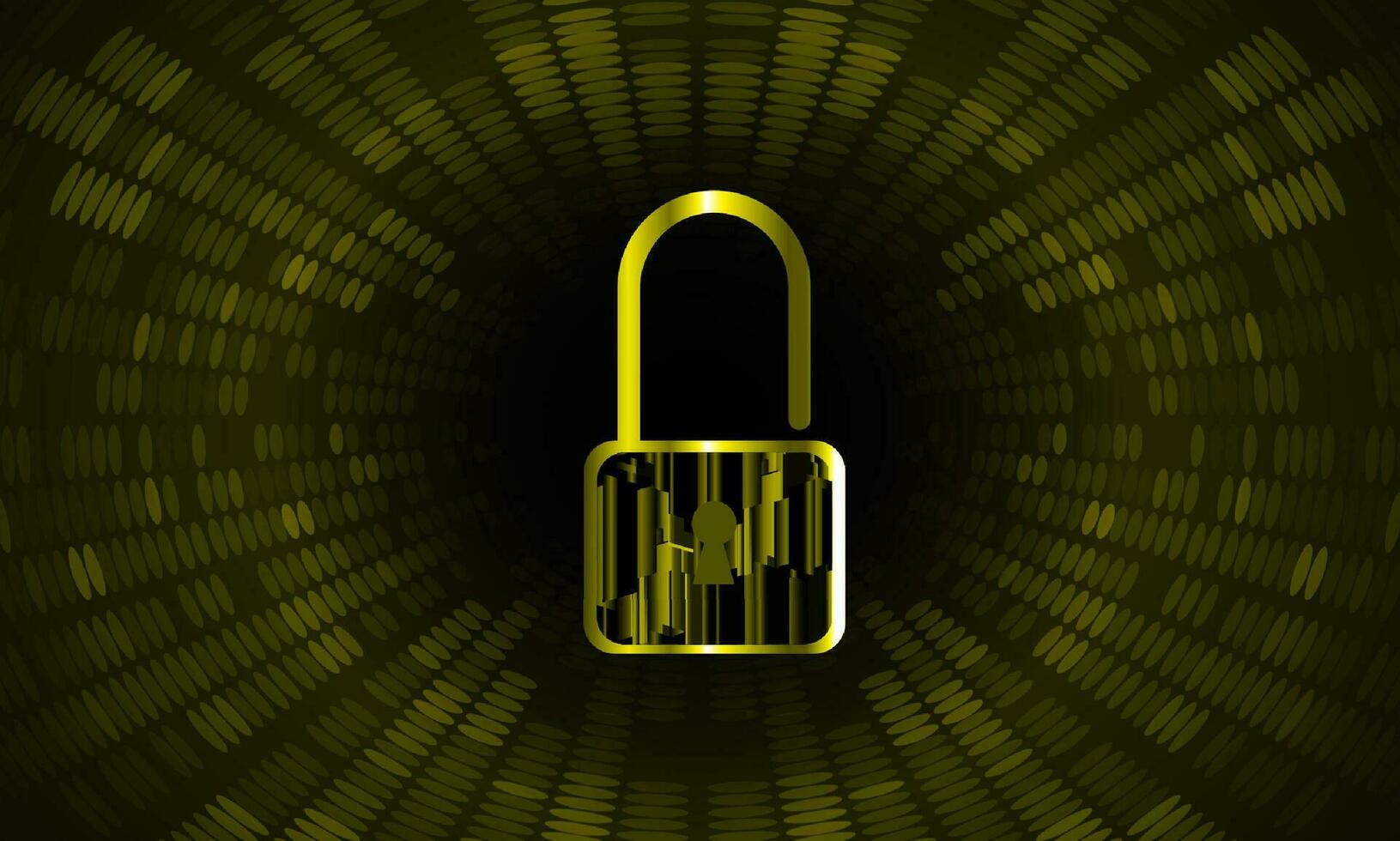 Modern Cybersecurity Technology Background with padlock vector