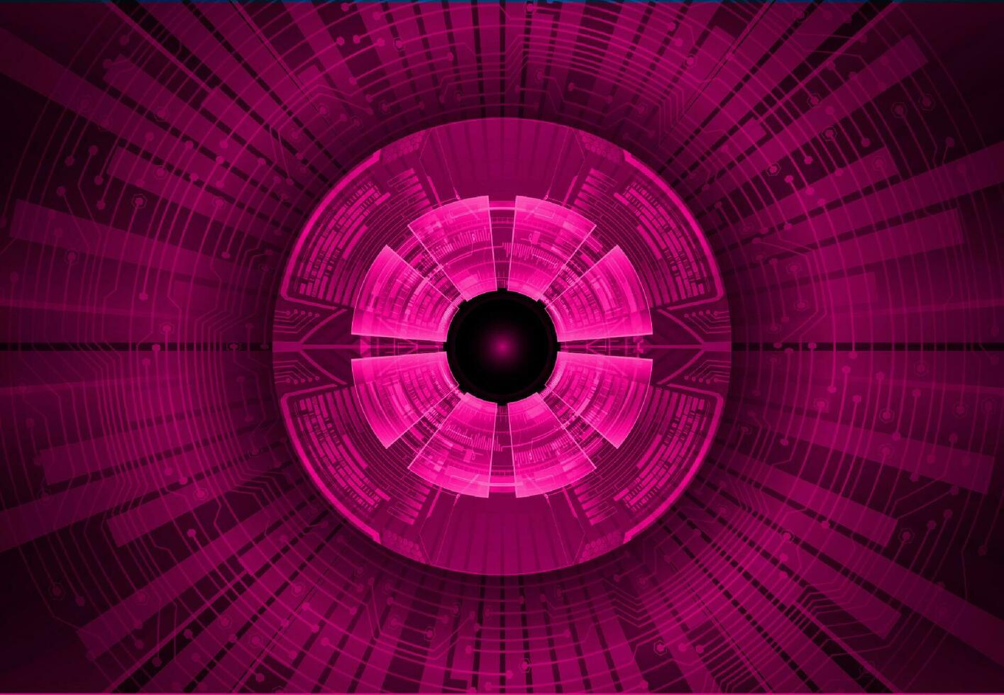 Modern Cybersecurity Eye on Technology Background vector