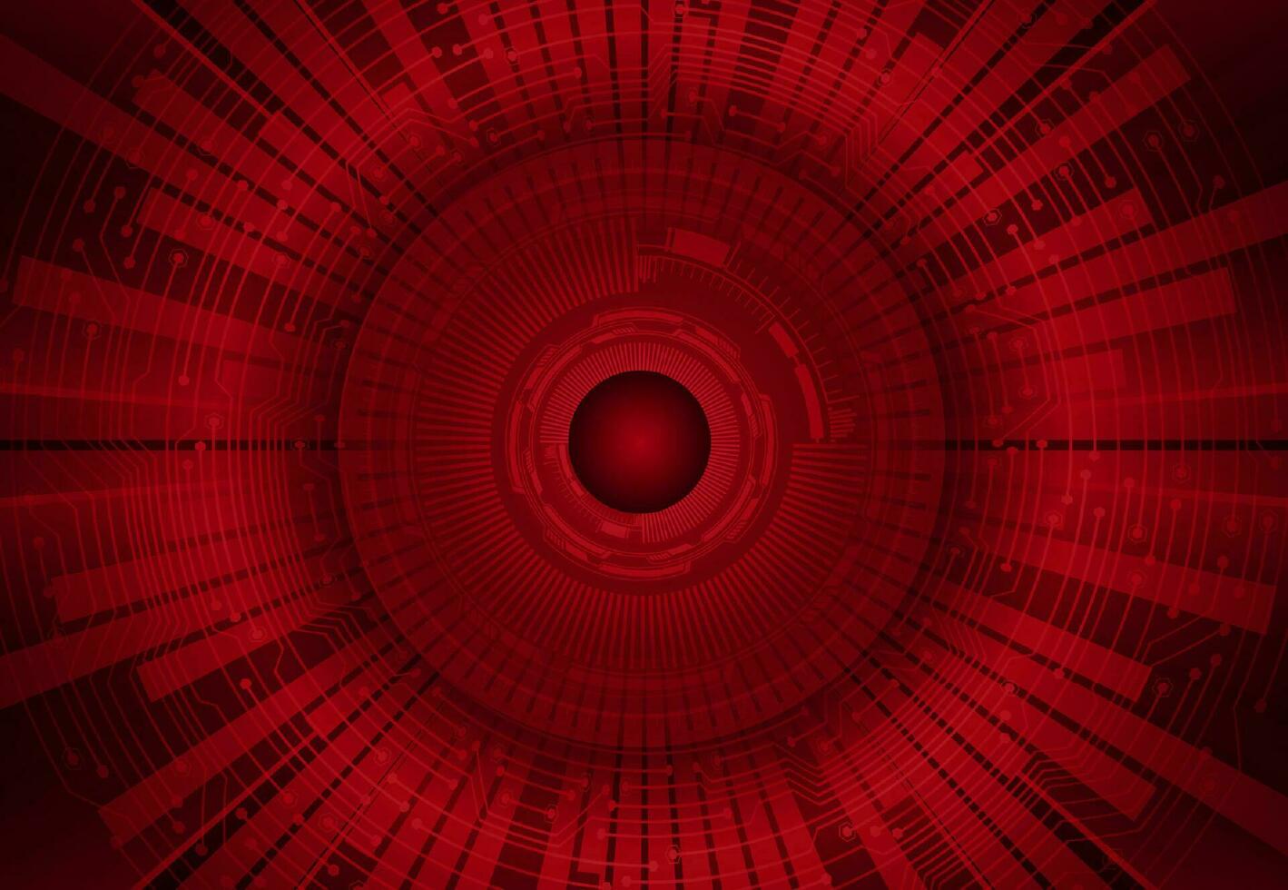 Modern Cybersecurity Eye on Technology Background vector