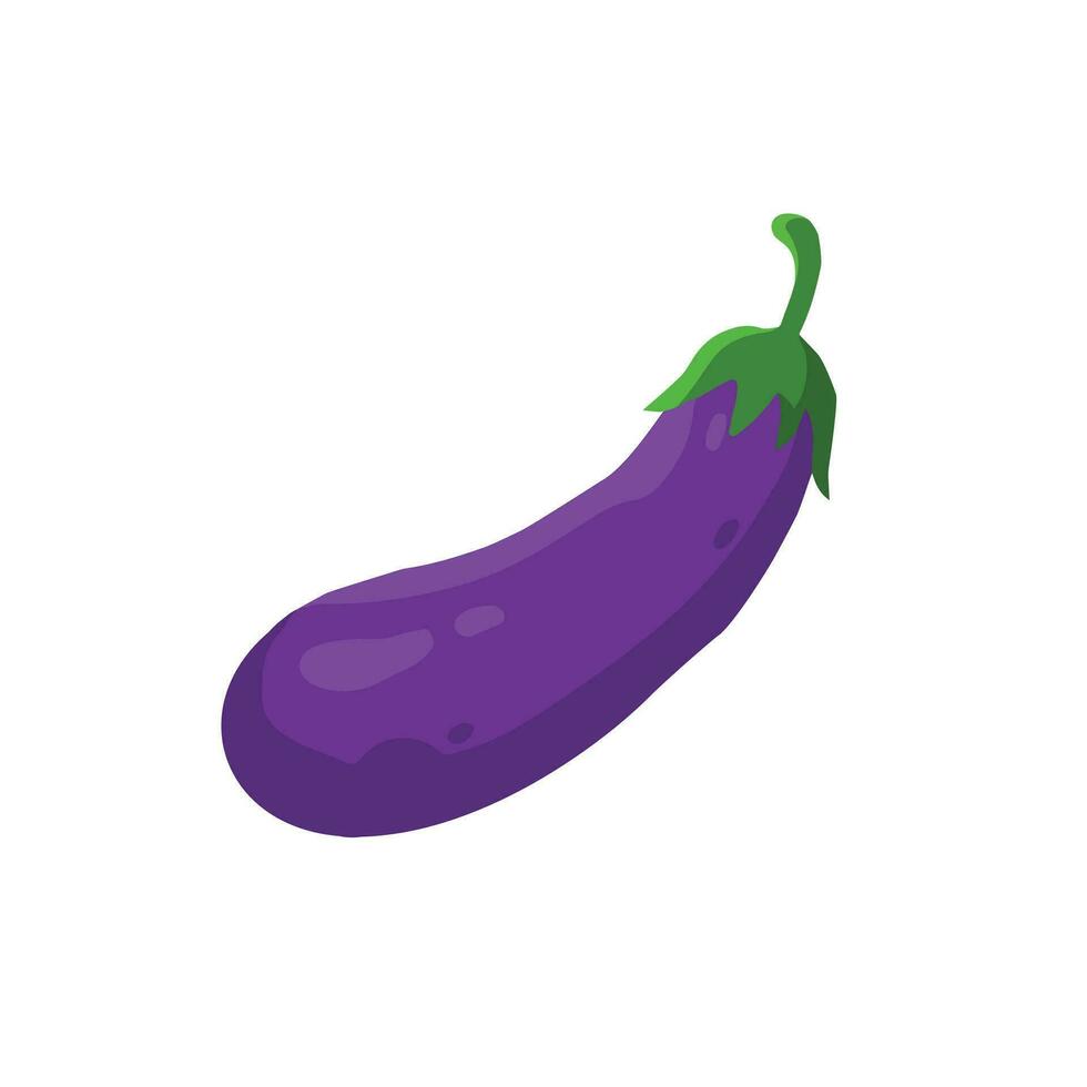 Eggplant vegetable cartoon vector illustration