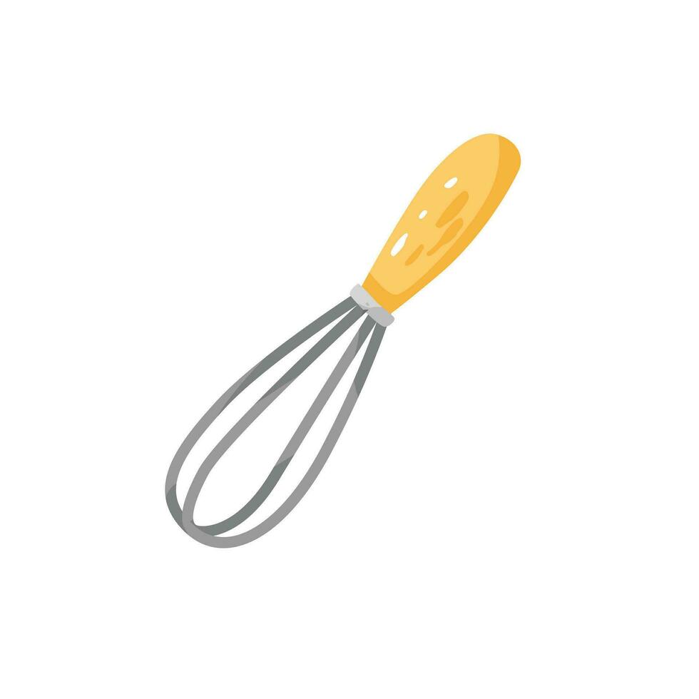 Whisk kitchen utensils cartoon vector illustration