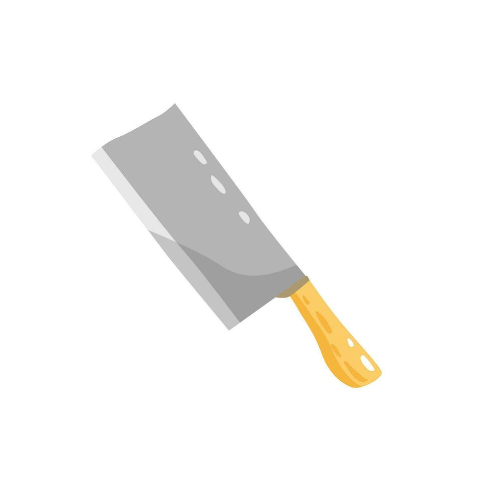 Knife kitchen utensils cartoon vector illustration