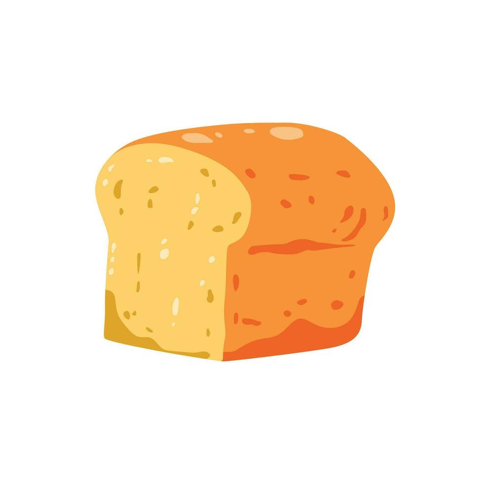 Bread loaf cartoon vector illustration