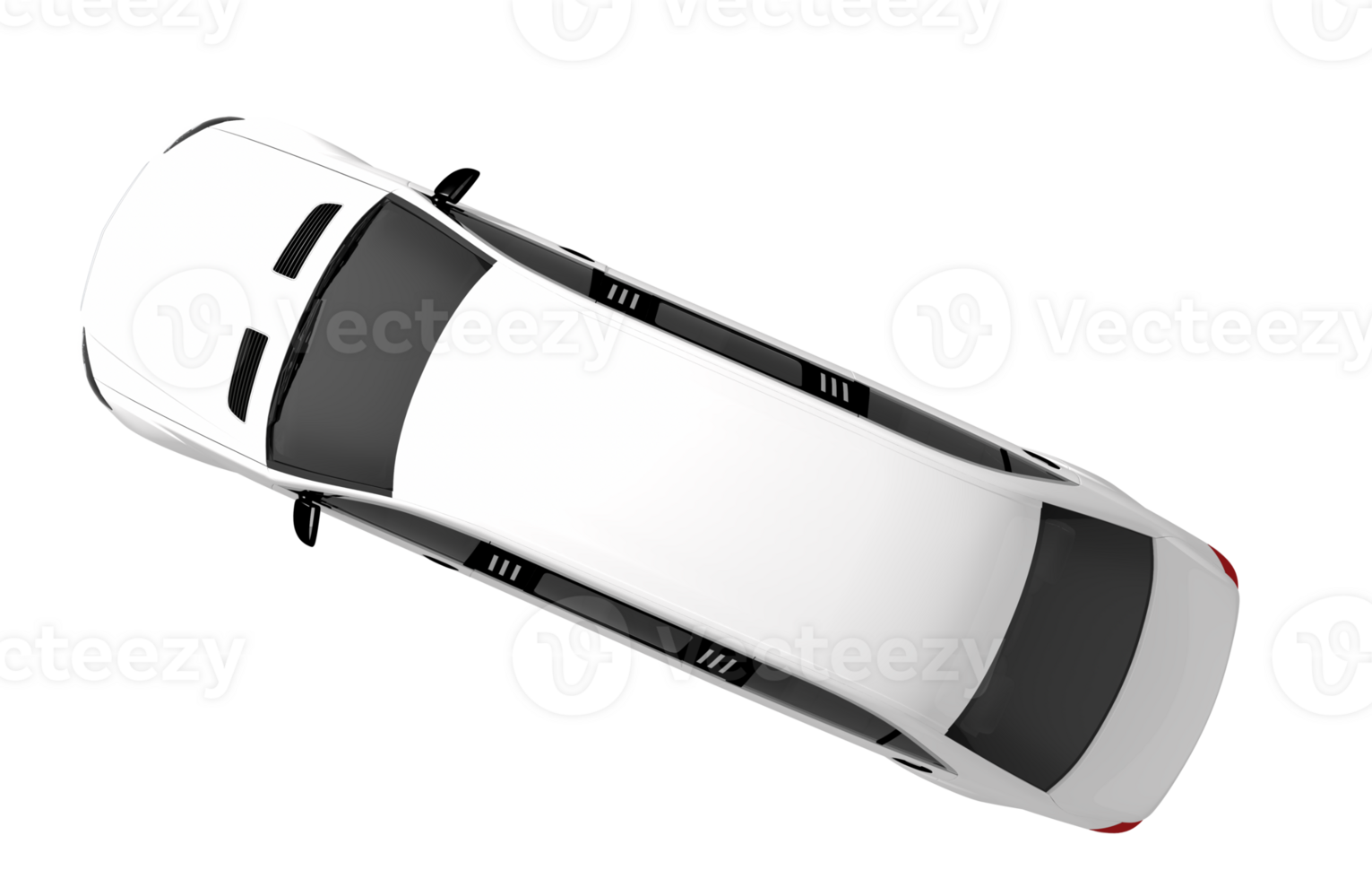 White Limousine Top View png