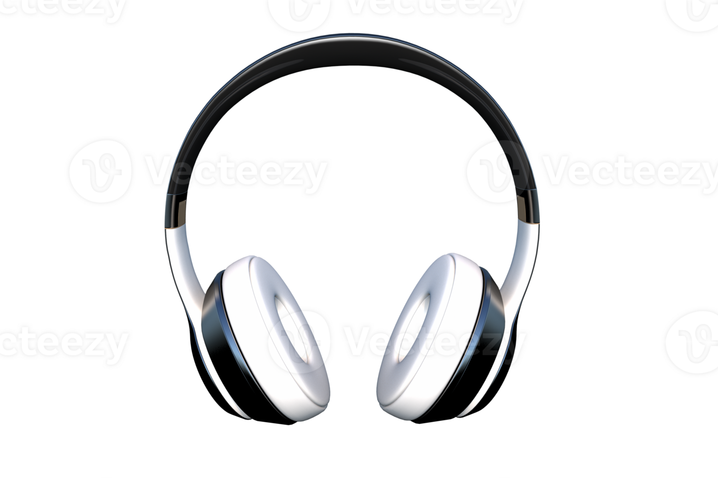 Wireless Headphones Isolated Background PNG Graphic