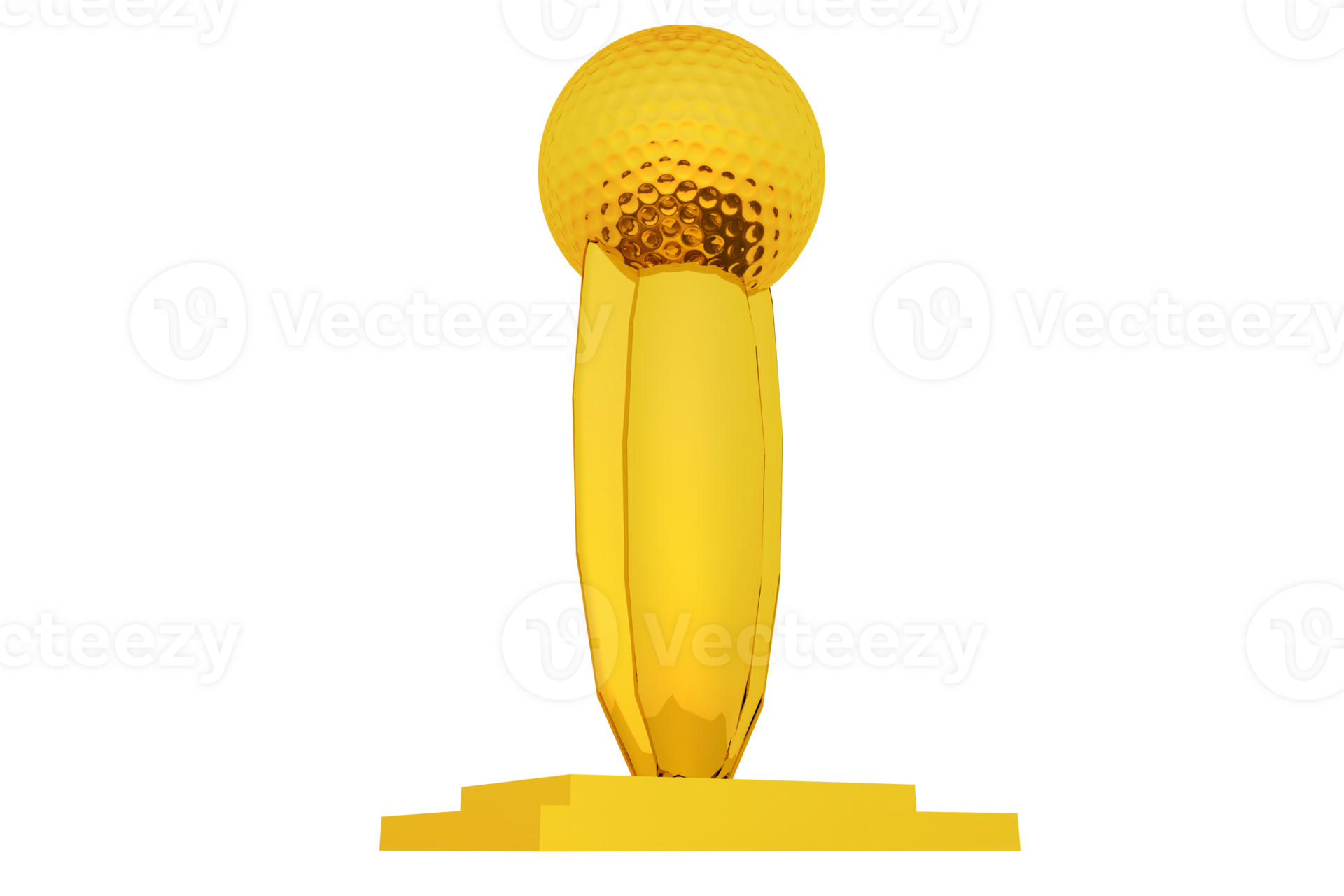 Gold Golf Trophy 25276046 PNG