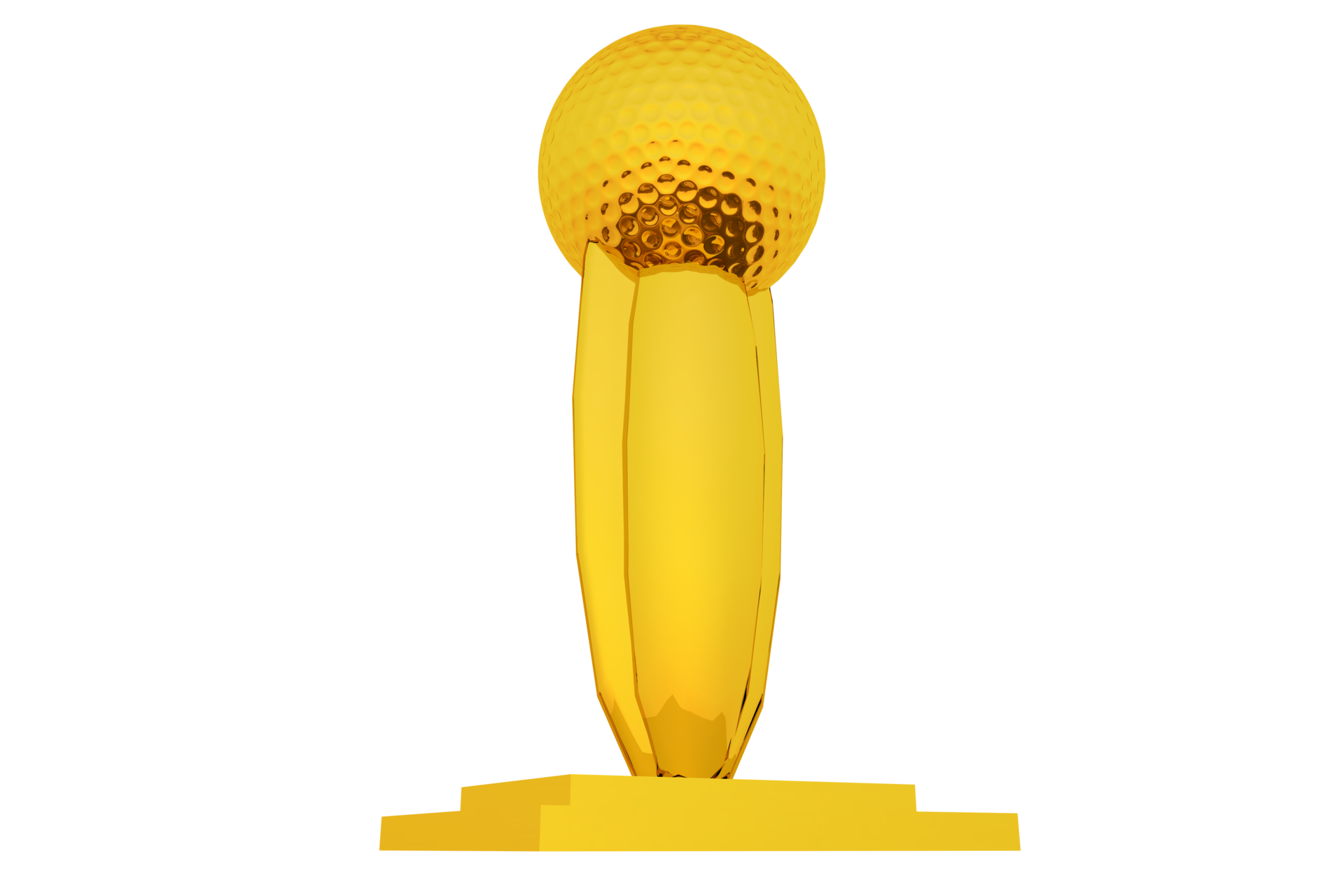 Gold Golf Trophy 25276046 PNG