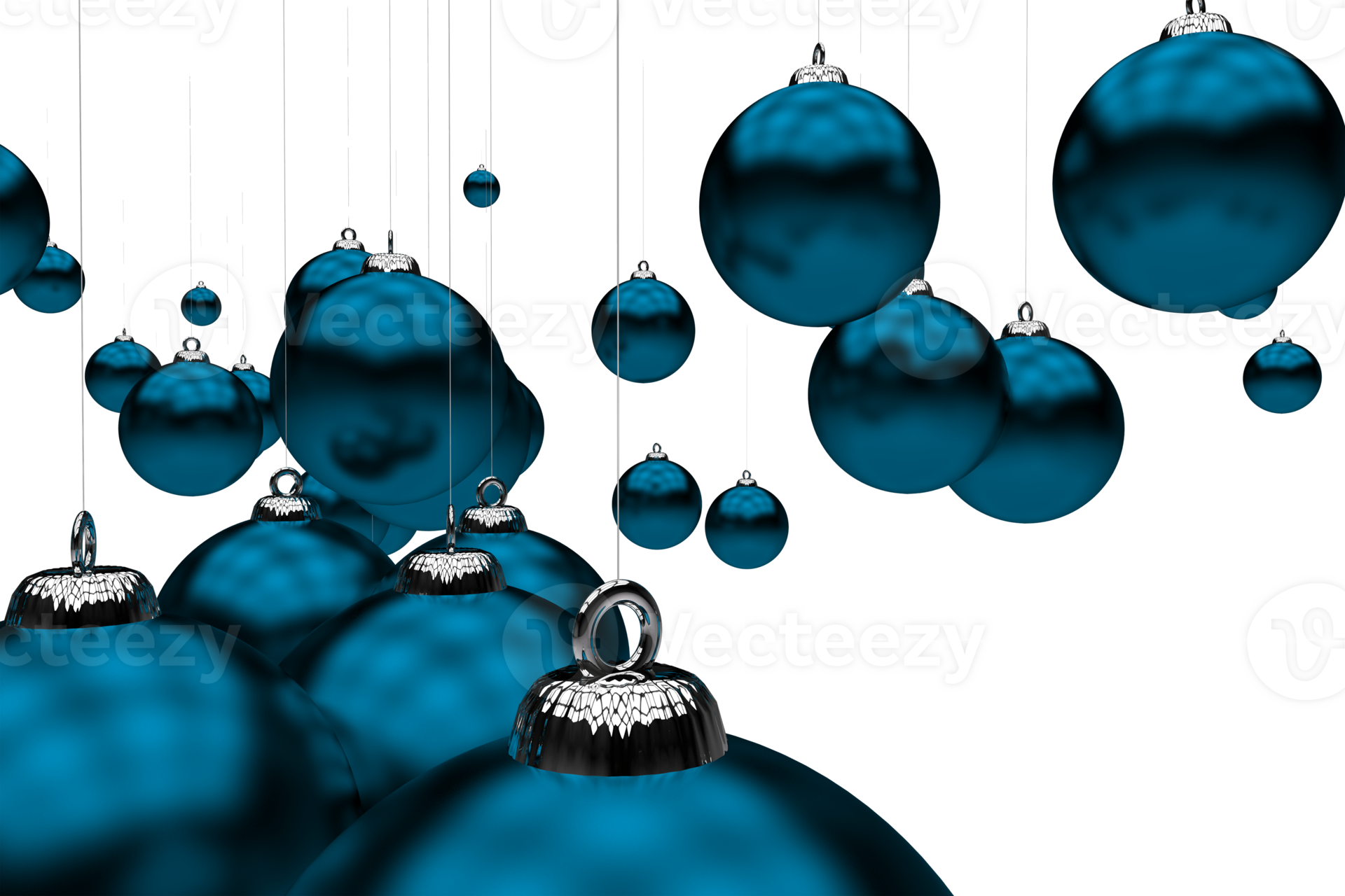 Blue Holiday Ornaments 25276072 PNG