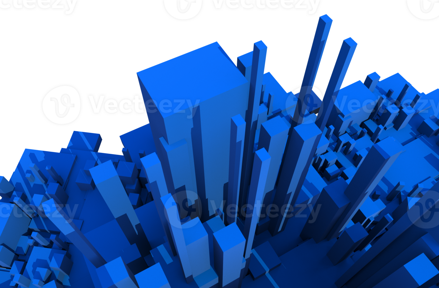 Blue 3D Blocks png