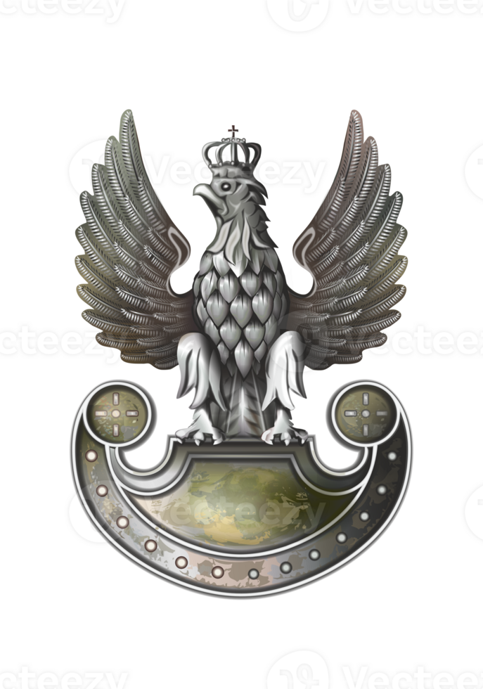 Polish Army Eagle Emblem Illustration png