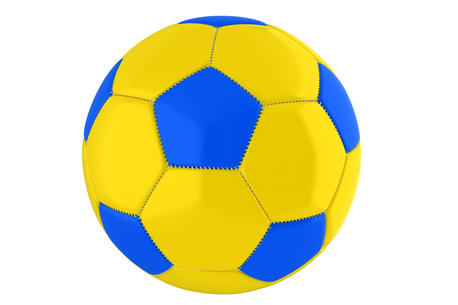 Yellow-Blue Soccer Ball 25276321 PNG