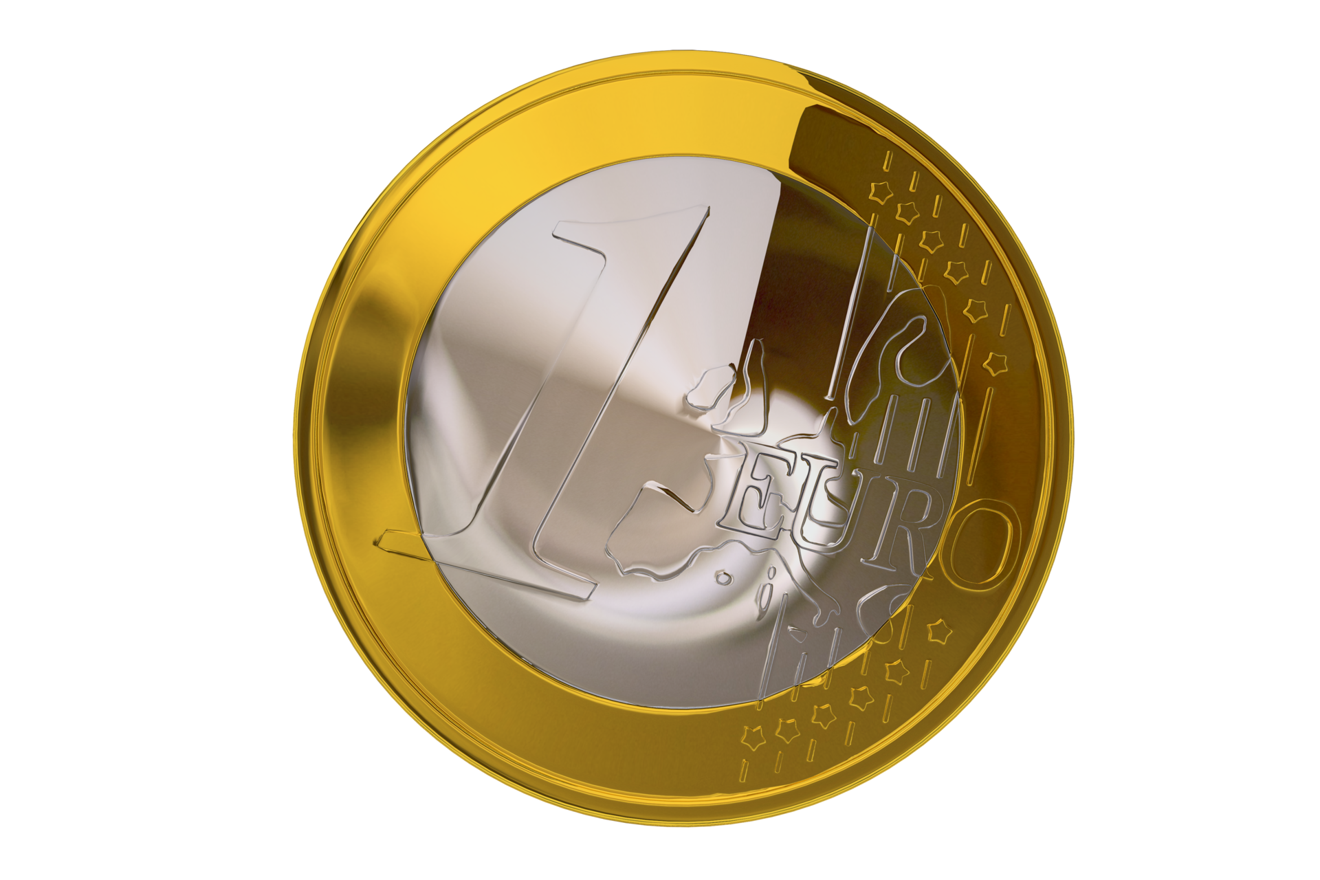 One Euro Coin 25276351 PNG