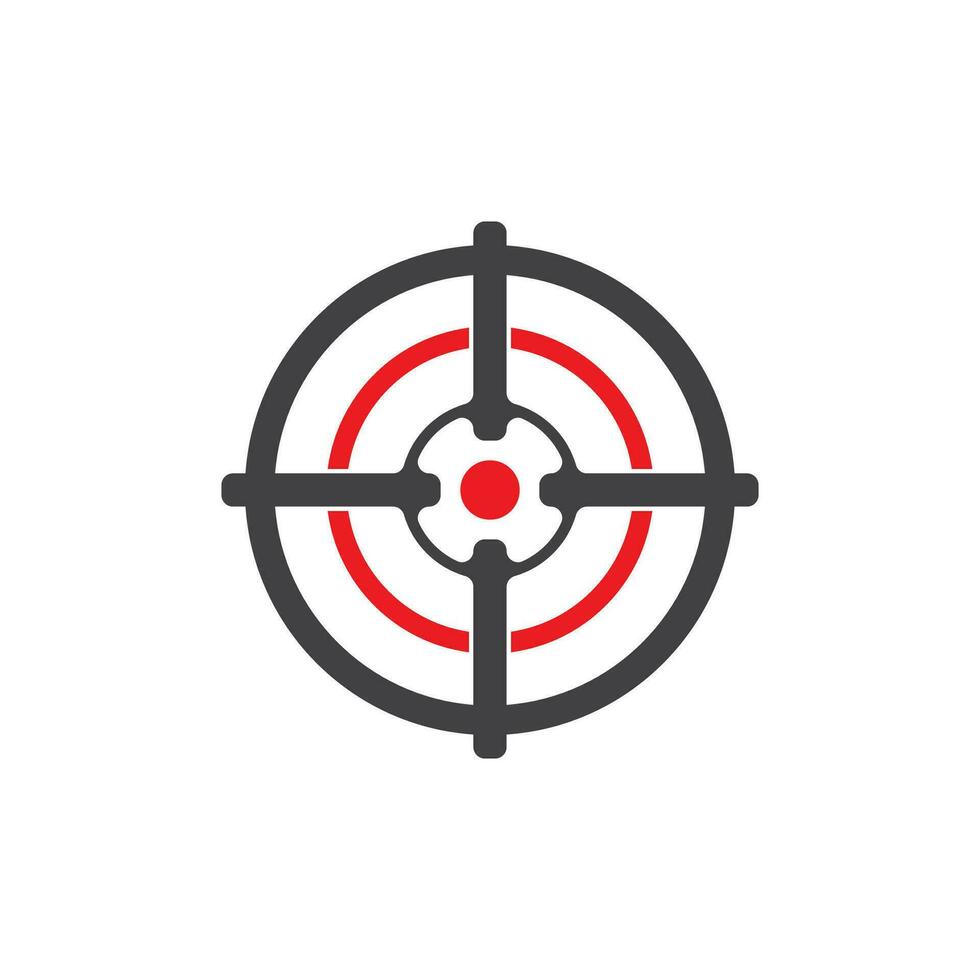 Target icon and symbol vector template