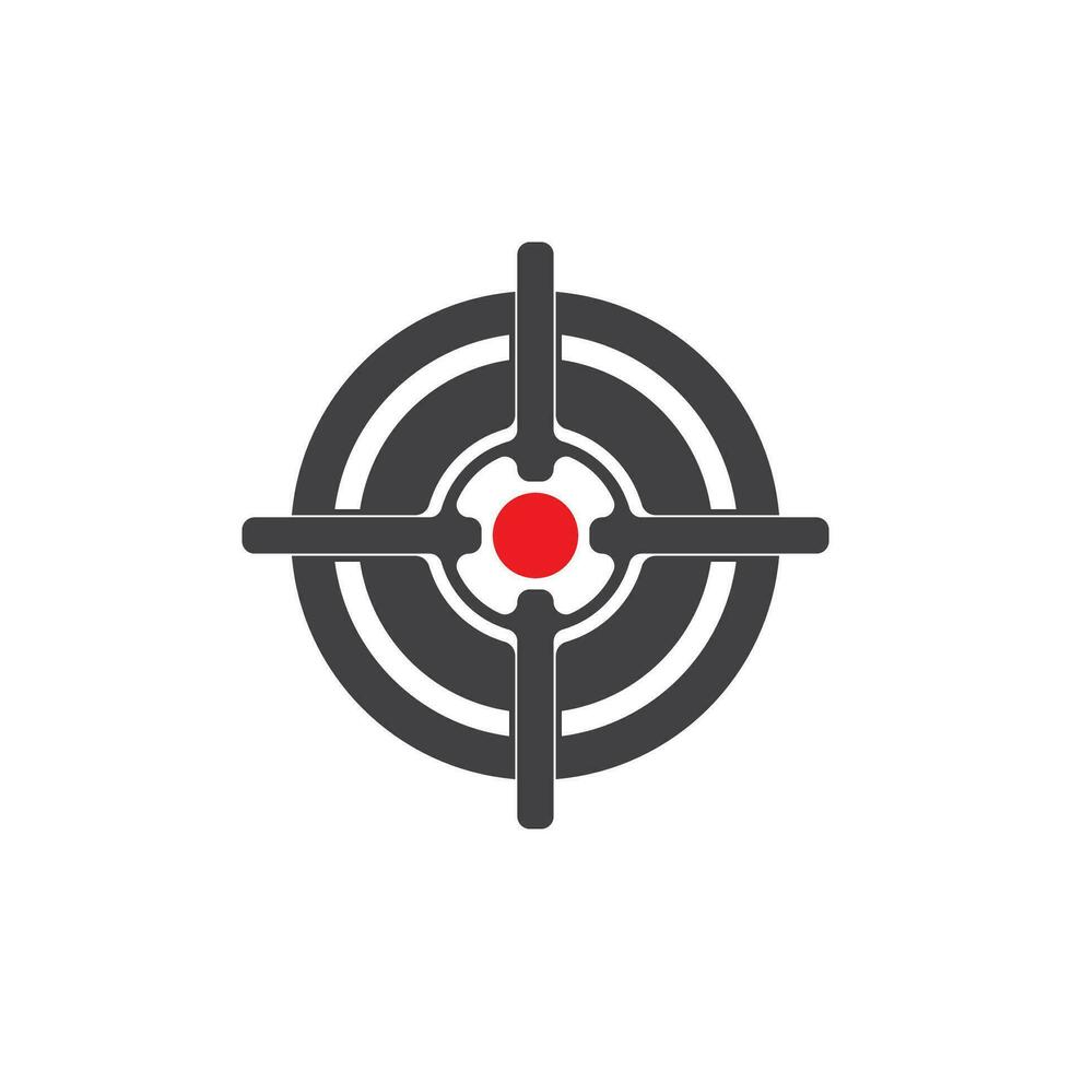 Target icon and symbol vector template