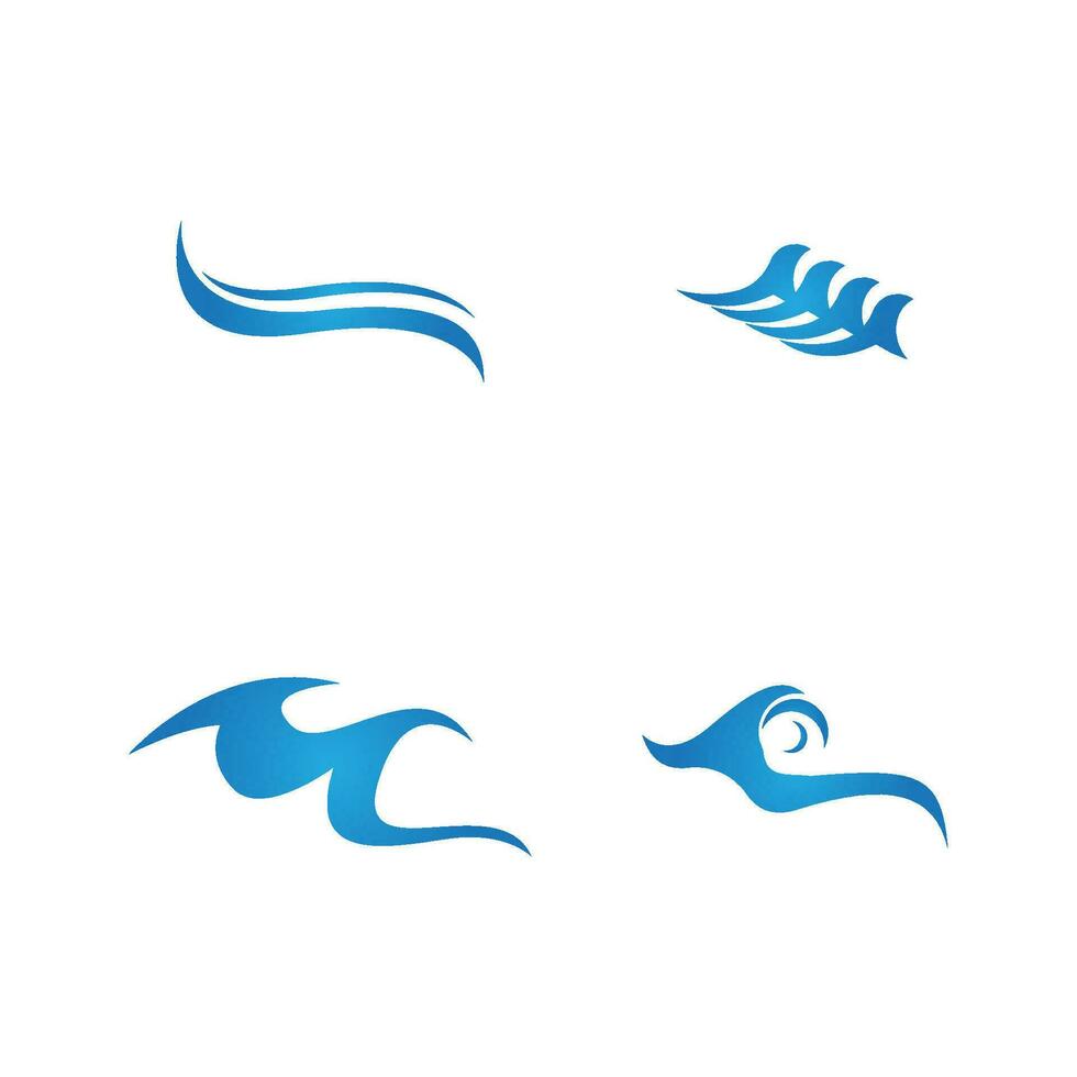 Splash water wave beach logo and symbol vector