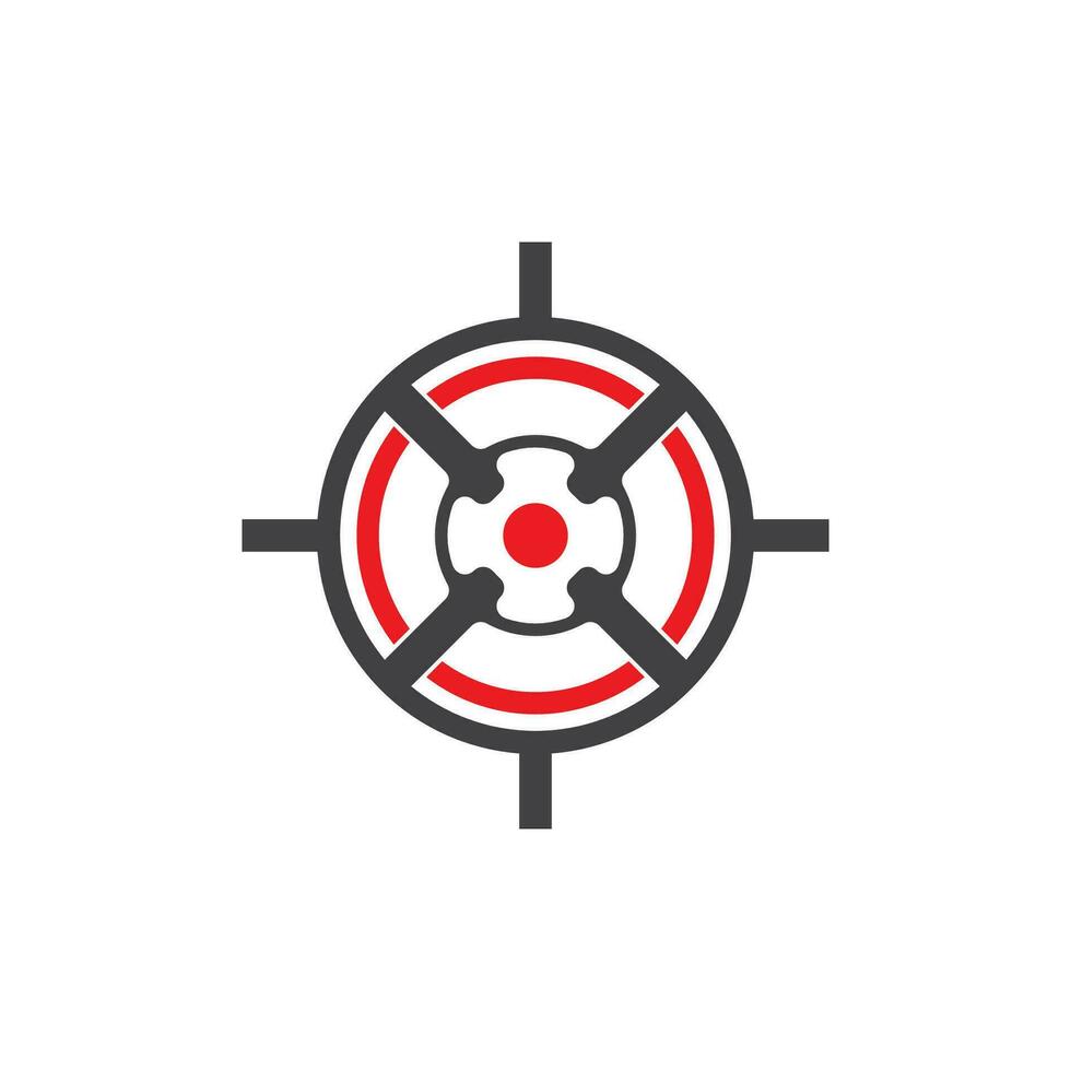 Target icon and symbol vector template