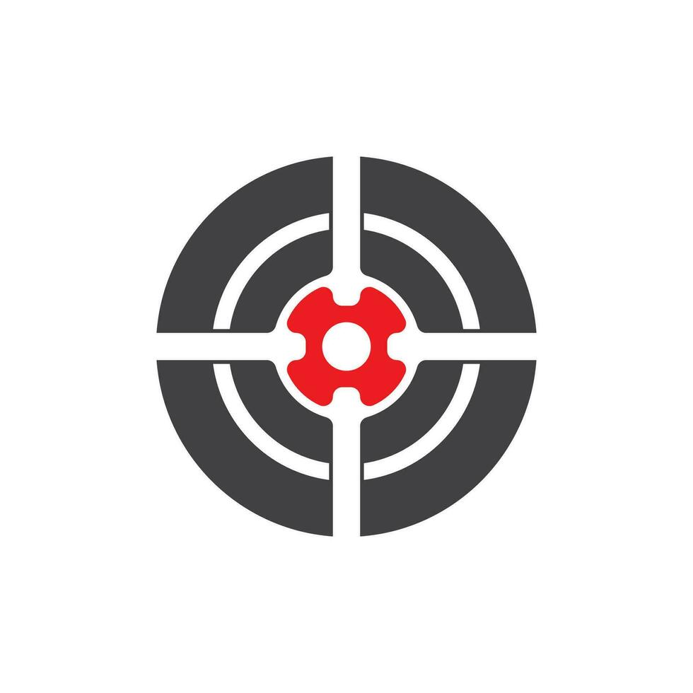 Target icon and symbol vector template
