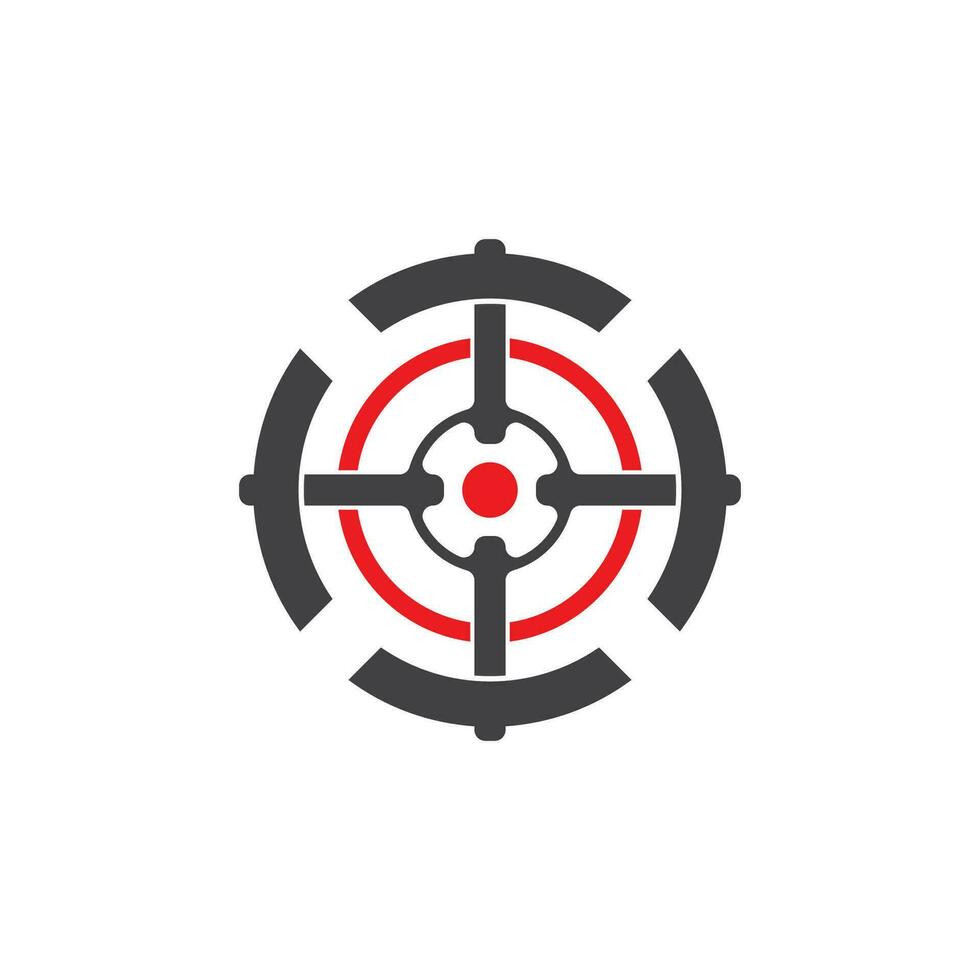 Target icon and symbol vector template