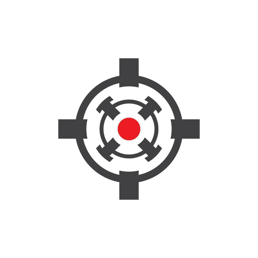 objetivo icono y símbolo vector modelo