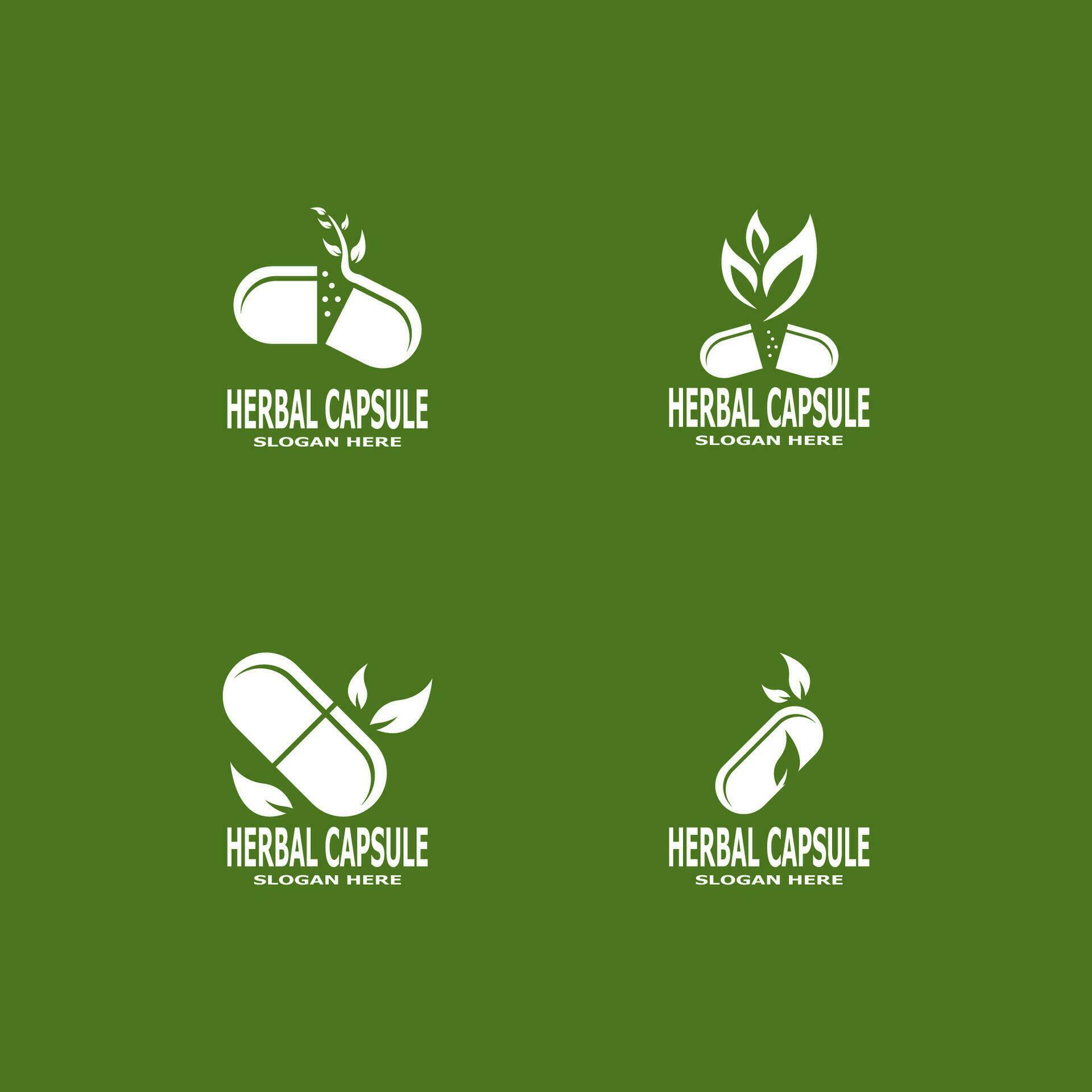 Herbal Capsule pharmacy logo vector illustration 25276634 Vector Art at