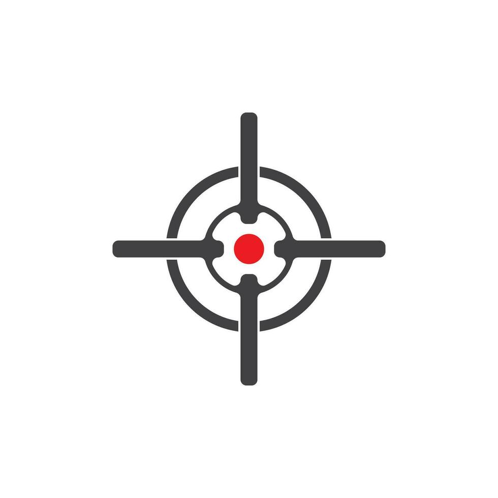 Target icon and symbol vector template