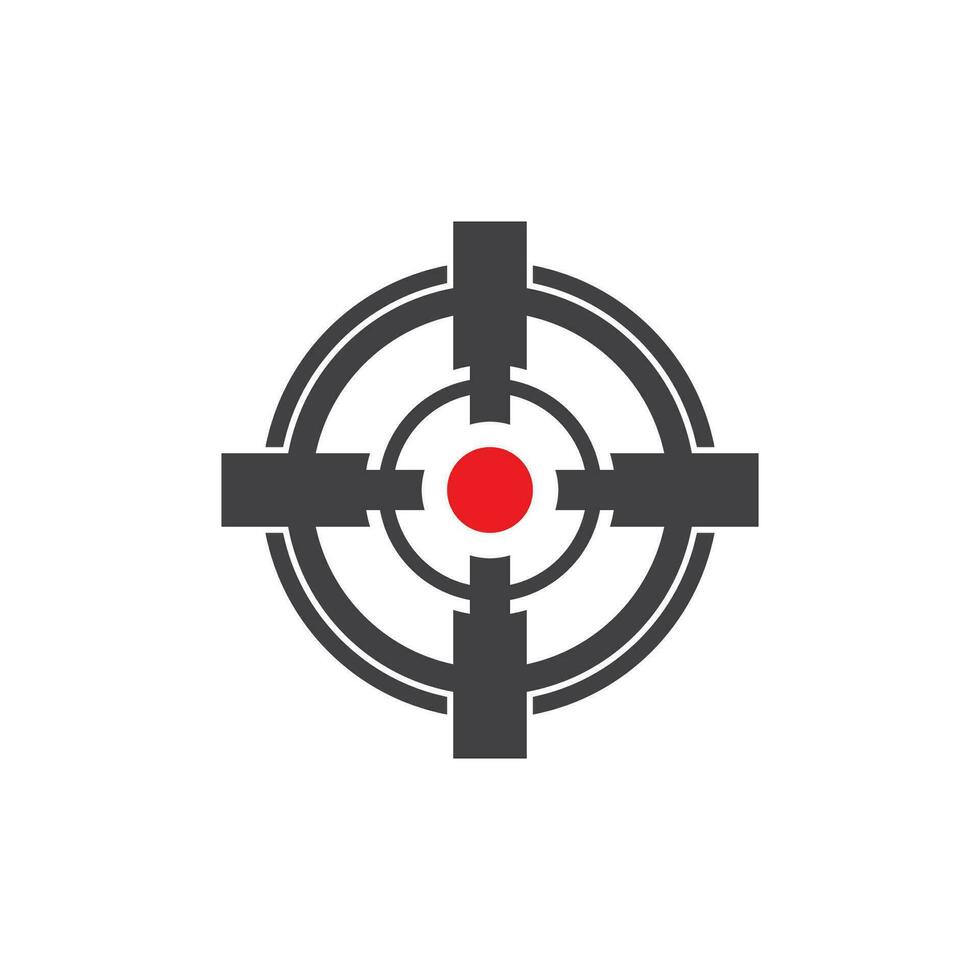 Target icon and symbol vector template