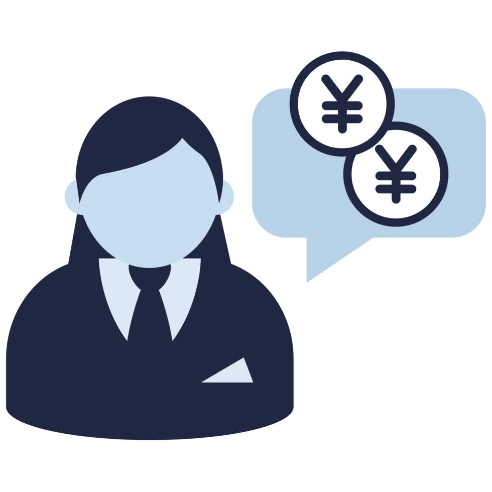 finance call center flat icon yen coin japanese money element png